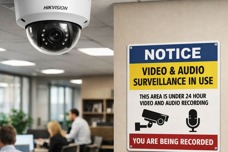 از کجا بفهمیم دوربین مدار بسته صدا ضبط می‌کند؟